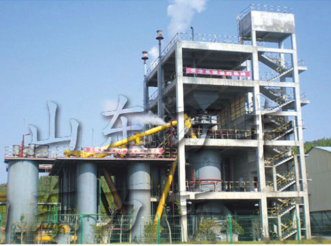 The 3.6m two-stages coal gasifier cold and clean coal gas station